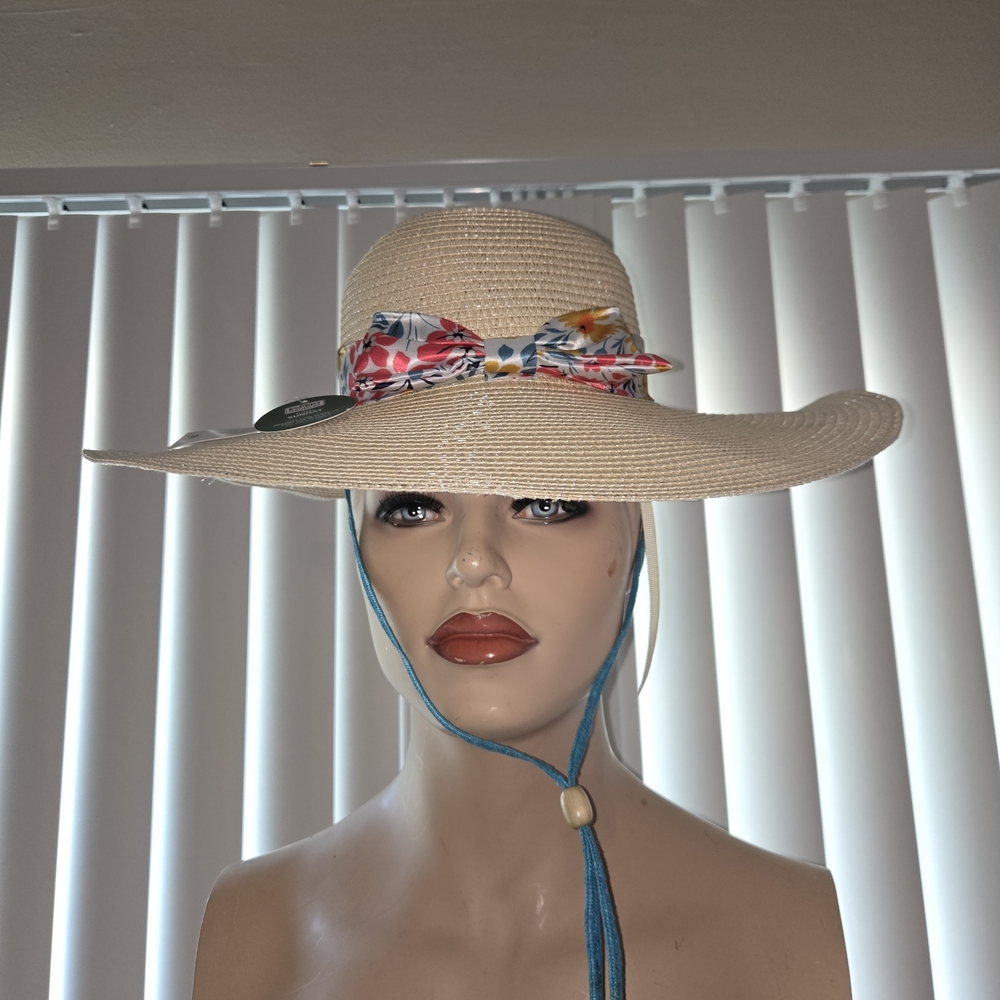 Floral Band Straw Hat